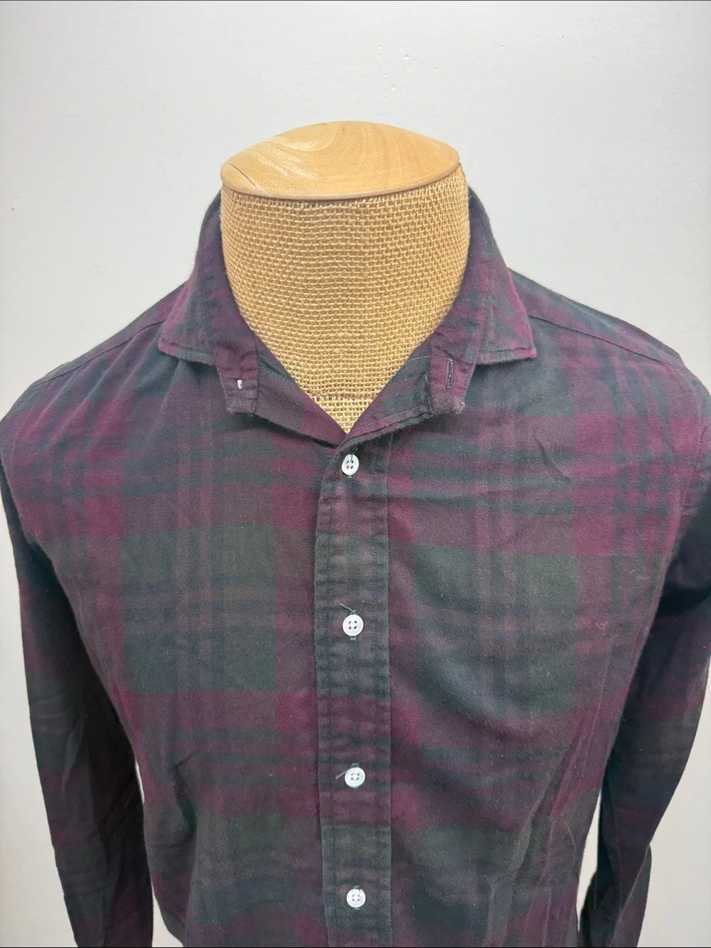 Polo by Ralph Lauren Men's Plaid Button-Down Shirt - Black & Burgundy